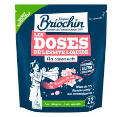 Laundry detergent in doses with Briochin black soap Floral Bouquet - 22 washes