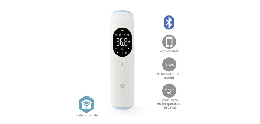 Termómetro Bluetooth SmartLife de frente