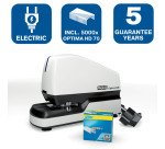 Snelle elektrische nietmachine Optima 60E, wit/grijs/blauw