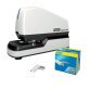 Electric Stapler Optima 60E, white/gray/blue