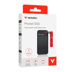 Verbatim SSD 1 To Schwarz mit rotem Kabel