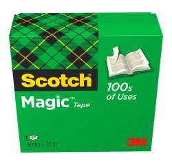 18 Nastri adesivi Scotch Magic 810 19 mm x 33 m trasparente + 6 IN OMAGGIO