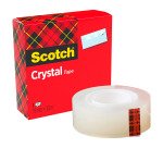 18 Nastri adesivi Scotch Crystal Permanente, supertrasparente polipropilene 19 mmx33m + 6 IN OMAGGIO