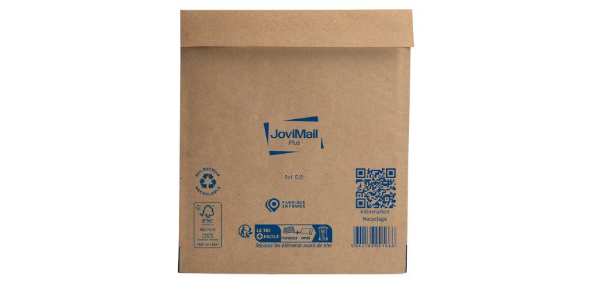 Buste imbottite rinforzate JoviMail Plus E/2, 22 x 26 cm, 100 unità