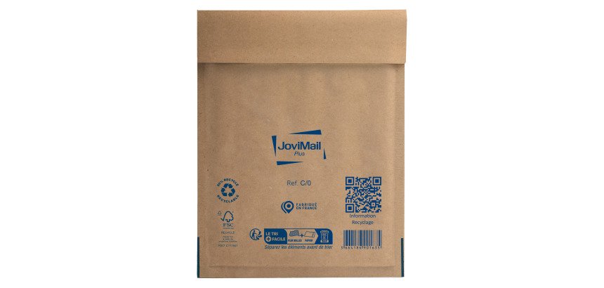 Pochette matelassée bulles Jovimail Plus kraft brun renforcé 150 x 210 - Carton de 100