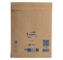 Pochette matelassée bulles Jovimail Plus kraft brun renforcé 180 x 260 - Carton de 100
