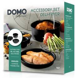 DOMO accessoireset voor heteluchtfriteuses 4 l of meer