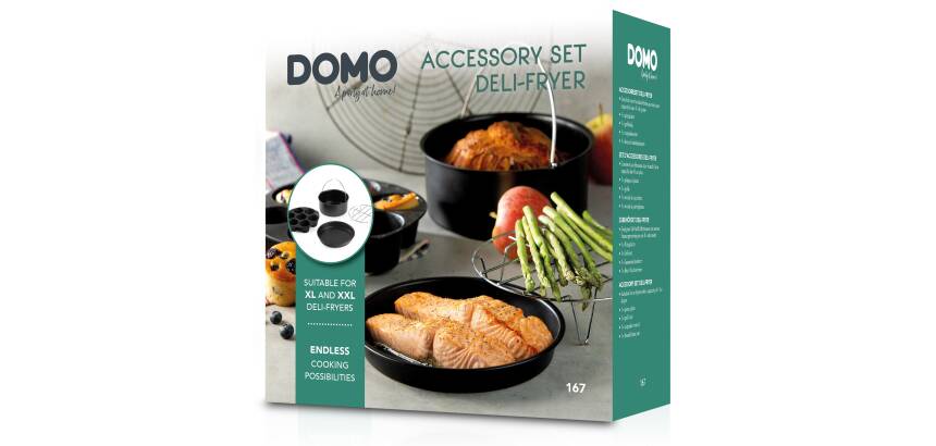 DOMO accessoireset voor heteluchtfriteuses 4 l of meer