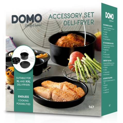 DOMO accessoireset voor heteluchtfriteuses 4 l of meer