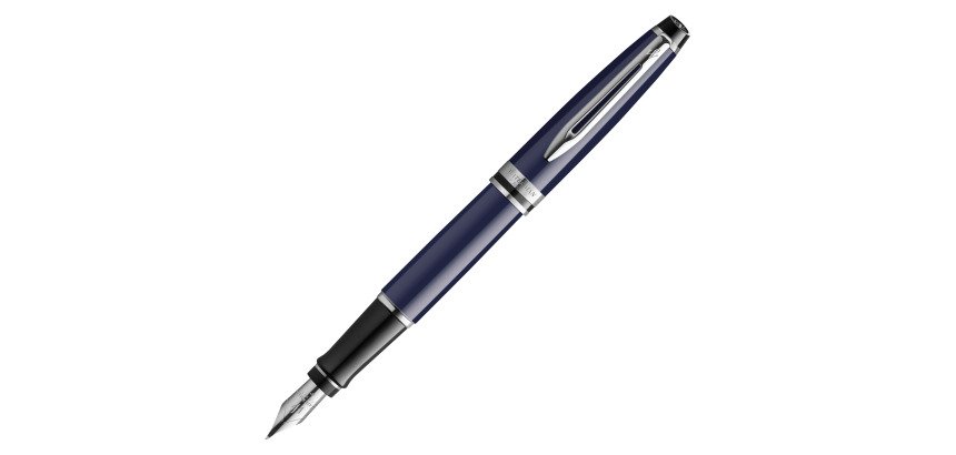 Stylo plume Waterman Expert corps bleu laqué