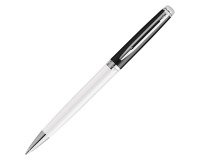 Stylo bille waterman Hémisphère Black & White pointe 1 mm - écriture moyenne