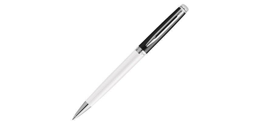 Stylo bille waterman Hémisphère Black & White pointe 1 mm - écriture moyenne