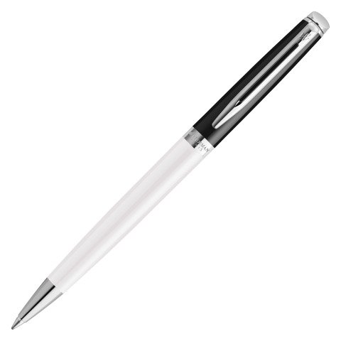 Bolígrafo Waterman Hemisphere Black & White, punta de 1 mm - escritura media