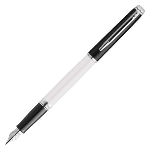 Pluma estilográfica Waterman Hemisphere en blanco y negro