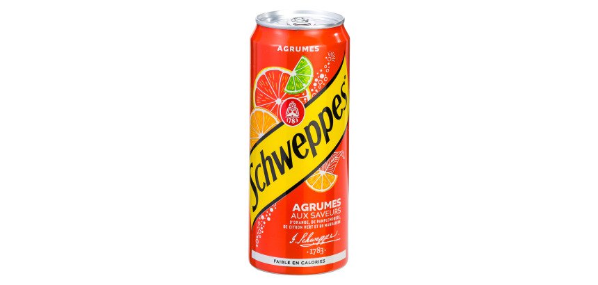 Schweppes agrumes 33 cl - 24 canettes