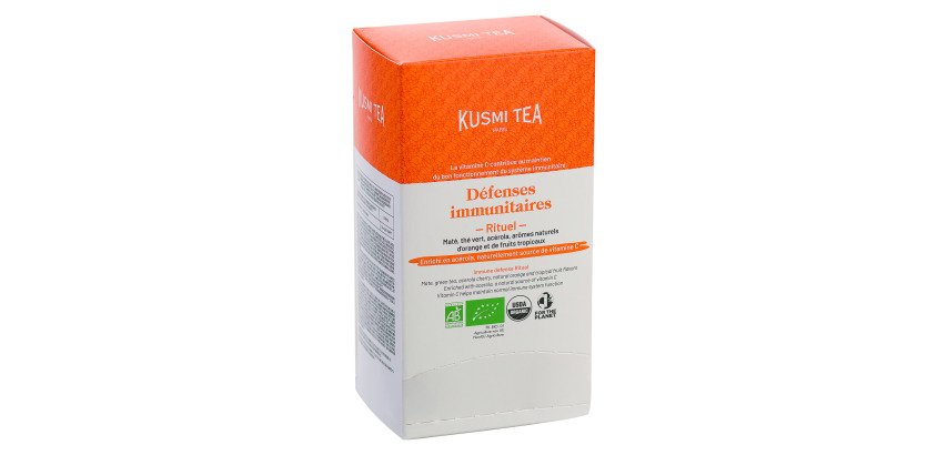 Infusion Rituel Défenses Immunitaires Bio Kusmi Tea - Boîte de 25 sachets