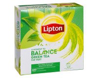 Thé vert Lipton Balance - Boîte de 100 sachets