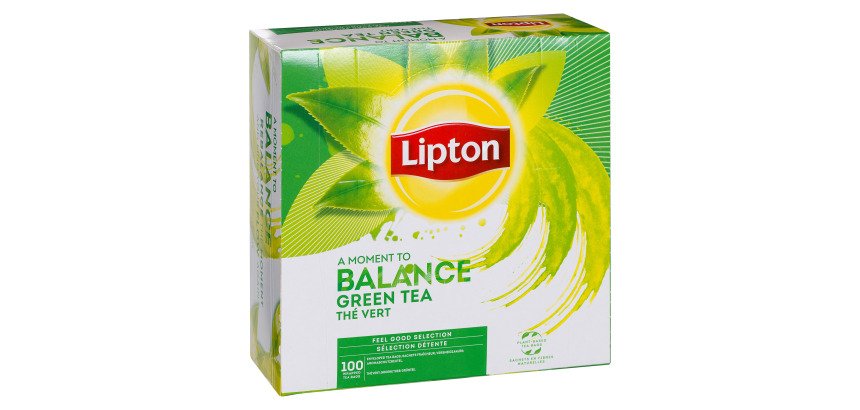 Thé vert Lipton Balance - Boîte de 100 sachets
