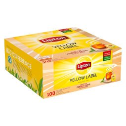 Thé noir Lipton Yellow Label - Boîte de 100 sachets