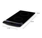 DOMO Plaque de cuisson à induction verticale - 2 feux