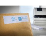 Etiquette à affranchir, 163 x 43 mm, double