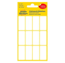 Etiquette multi-usage, 38 x 18 mm, blanc