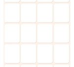 Etiquette multi-usage, 22 x 18 mm, blanc