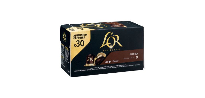 Capsules de café L'Or Espresso Forza - Boîte de 30
