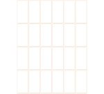 Etiquette multi-usage, 38 x 18 mm, blanc