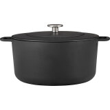 Combekk Sous Chef gietijzeren braadpan Dutch Oven 32 cm - Zwart