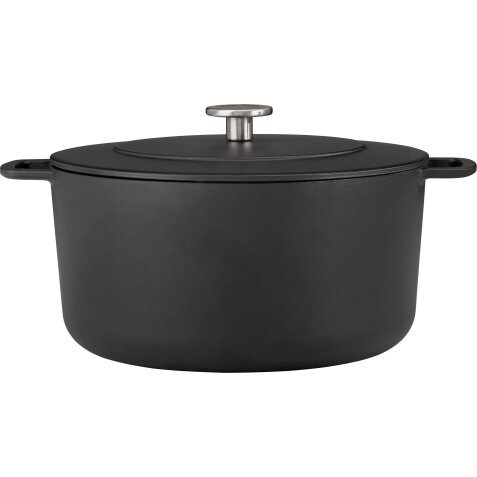 Combekk Sous Chef gietijzeren braadpan Dutch Oven 32 cm - Zwart