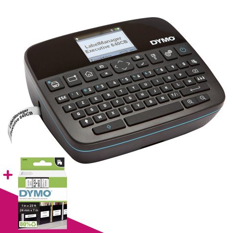 Etiqueteuse de bureau Dymo Label Manager 640CB + ruban S0720930 OFFERT