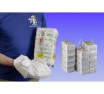 Pezzame industriale lenzuola bianche in cotone - 10 kg (5 pacchi da 2 kg)