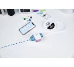 Bande textile pour e-mark go, 10 mm x 25 m, blanc