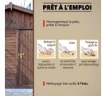 Sintobois pate rebouche gros trous bois 1kg bois clair