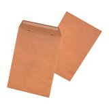 Pochette Administrative kraft brun 229 x 324 mm - sans fenêtre - Fermeture avec bande protectrice - Boîte de 250
