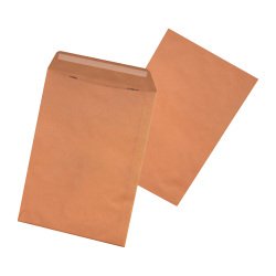 Pochette Administrative kraft brun 229 x 324 mm - sans fenêtre - Fermeture avec bande protectrice - Boîte de 250