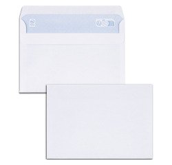 Enveloppe 114 x 162 mm budget 80 g SF auto blanche - Boîte de 500