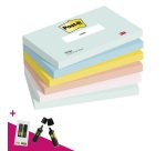 Notes repositionnables couleurs Beachside Post-it 76 x 127 mm - bloc de 100 feuilles