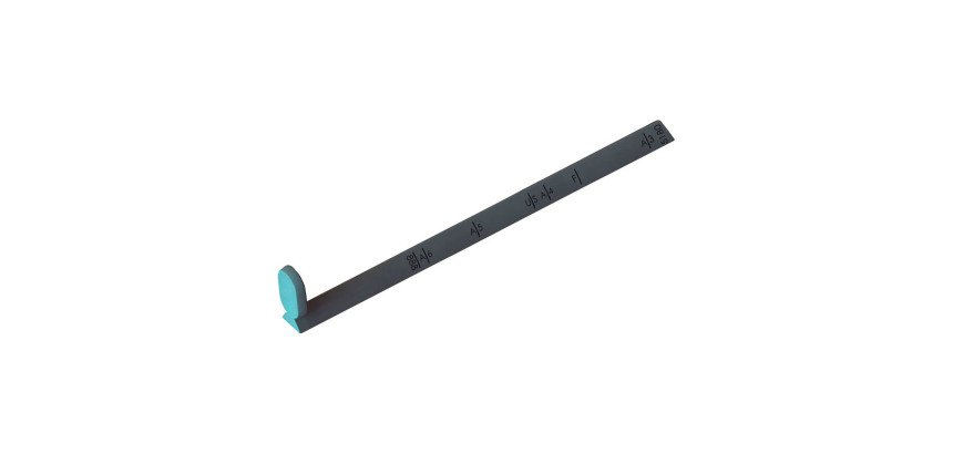 Réglette de guidage pour perforateur 5180, gris foncé