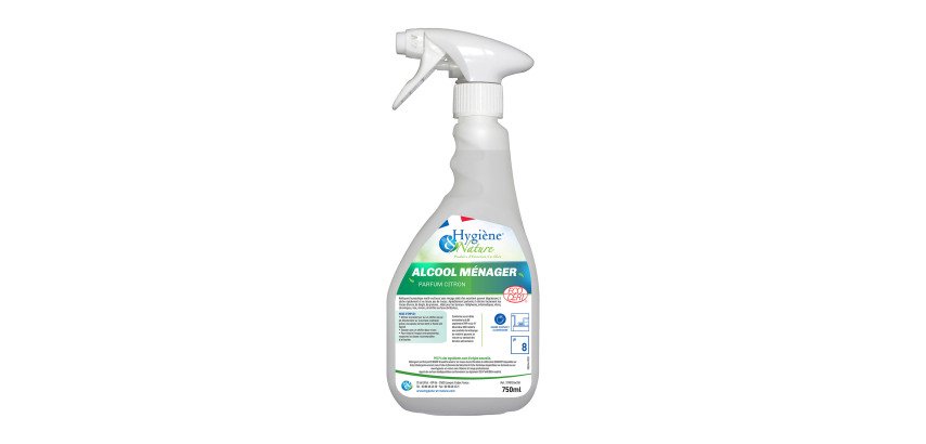 Alcool ménager dégraissant citron - Spray 750 ml