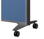 Mobiele voet op wielen voor B-Zen scheidingswanden kleigrijs