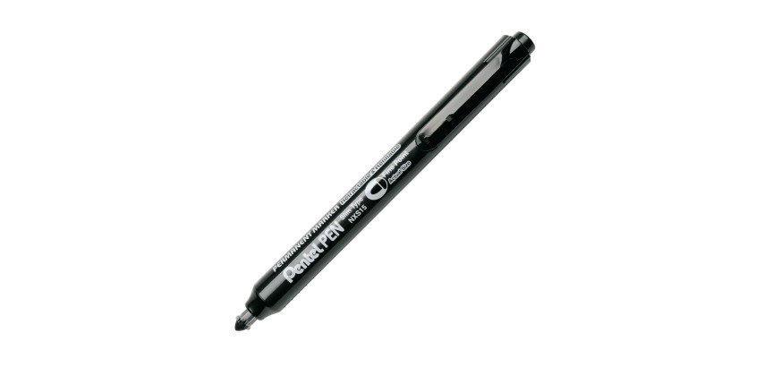 Permanente marker Pentel NXS15 met ronde punt van 4 mm zwart