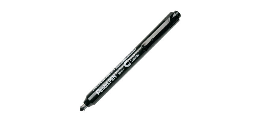 Marqueur permanent Pentel NXS15 pointe ogive 4 mm - Noir