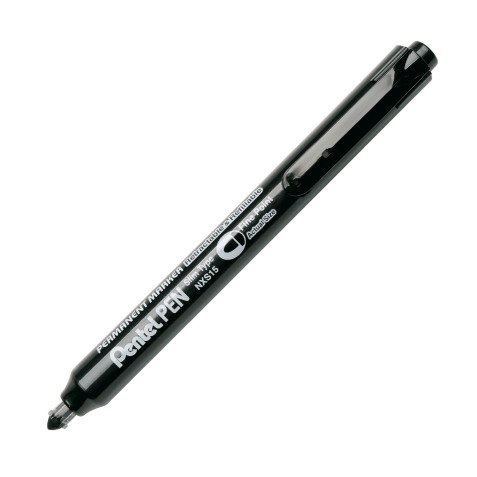 Marqueur permanent rétractable Pentel NXS15 pointe ogive 4 mm noir