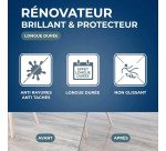 Rénovateur longue durée parquets sols stratifiés - brillant - 1 L