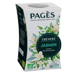 Groene jasmijnthee Bio Pagès - Doos van 20 zakjes