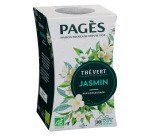Thé vert Jasmin Bio Pagès - Boîte de 20 sachets