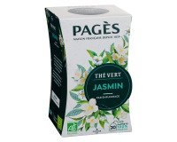 Thé vert Jasmin Bio Pagès - Boîte de 20 sachets