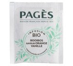 Infusion Rooibos saveur Orange Vanille Bio Pagès - Boîte de 20 sachets